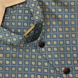 Royal Blue & Gold Koti view 1