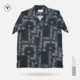 Black Paisley Cuban Shirt view 0