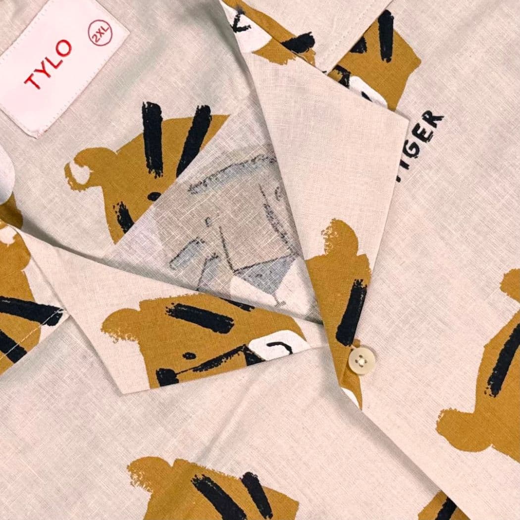 Safari Tiger cuban shirt alternate