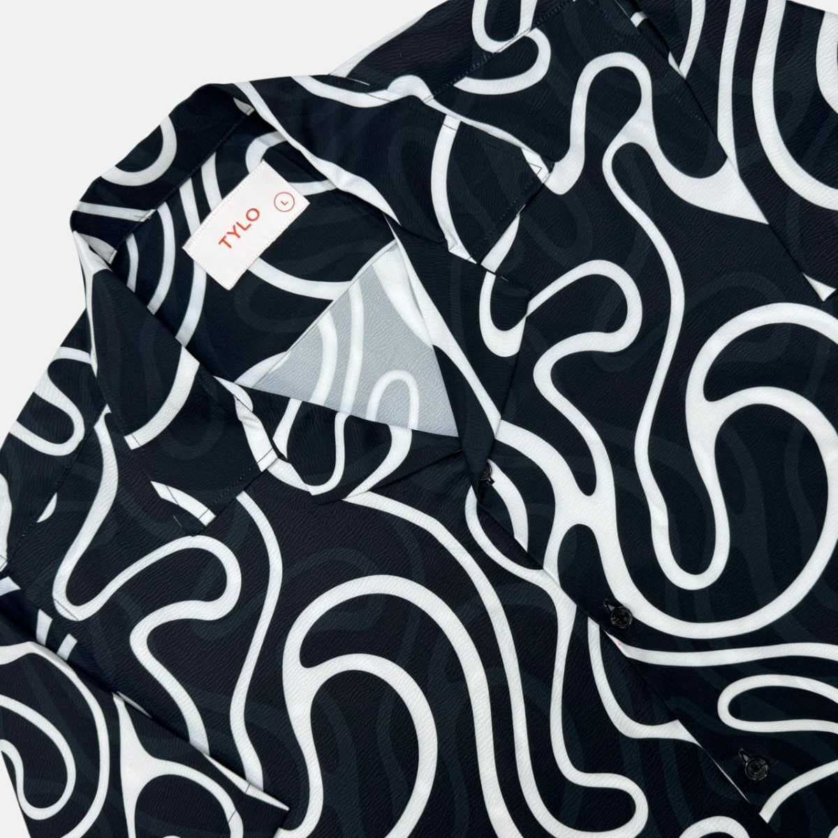 Black Wave Cuban Shirt alternate