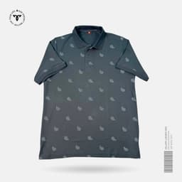 Charcoal Paisley Polo T-shirt view 0