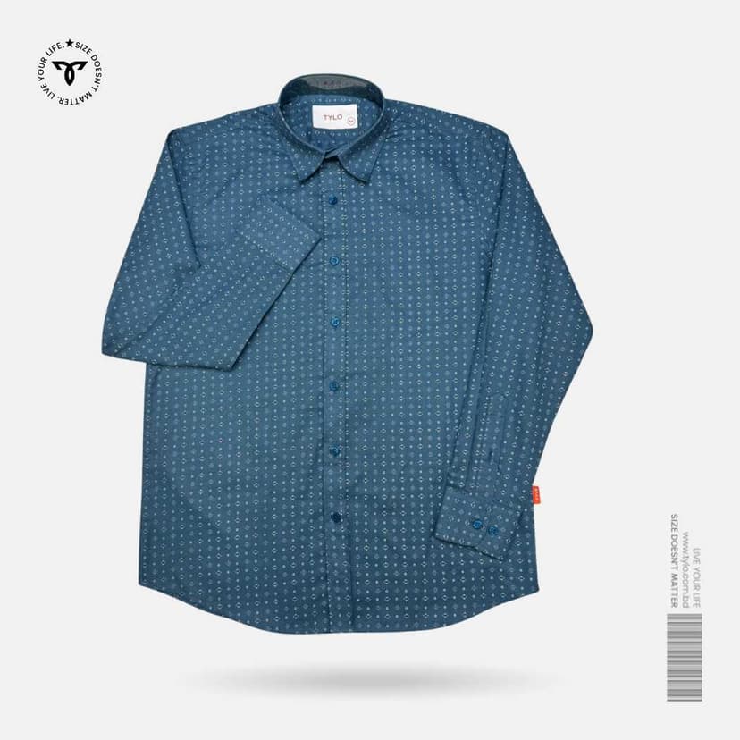 Teal Print Shirt