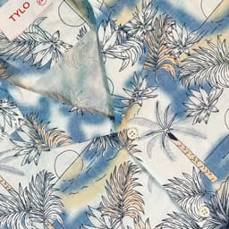 Blue Palm Sunset Cuban Shirt view 2
