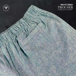 Remi Cotton Relaxed Trouser – Light Blue view 2