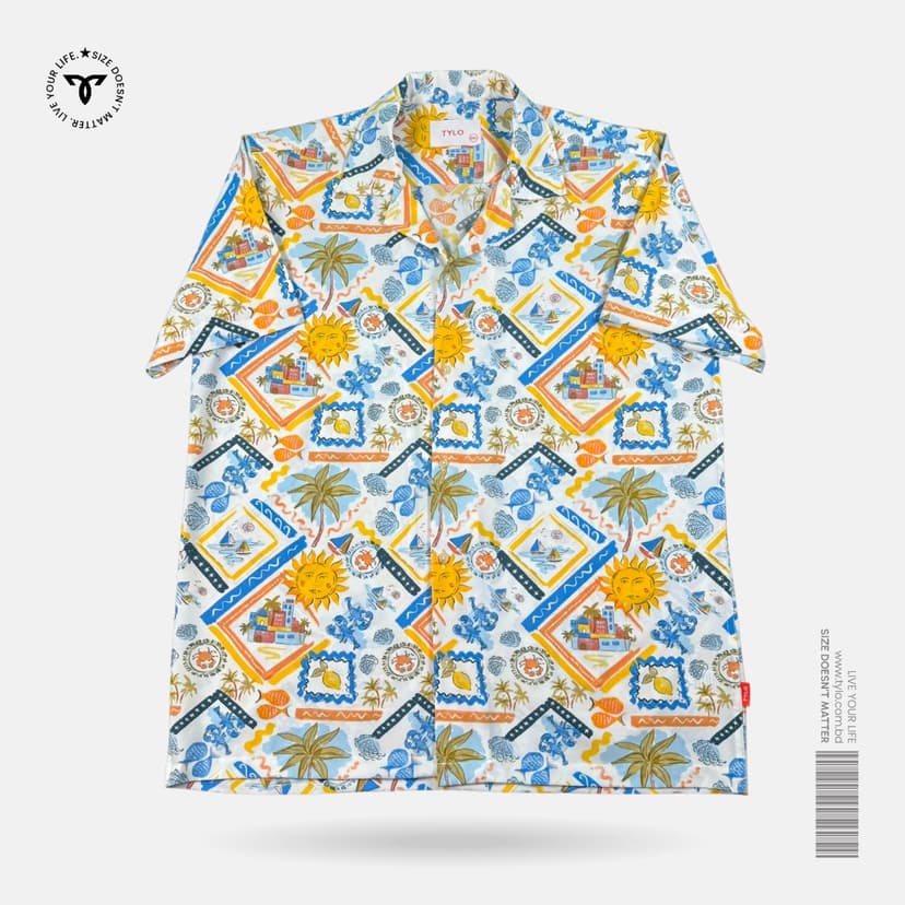 Mediterranean Summer Cuban Shirt