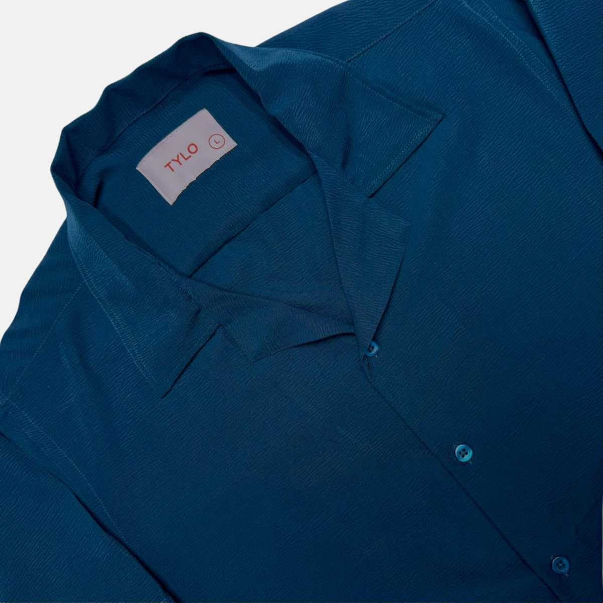 Ocean Teal Cuban Shirt alternate