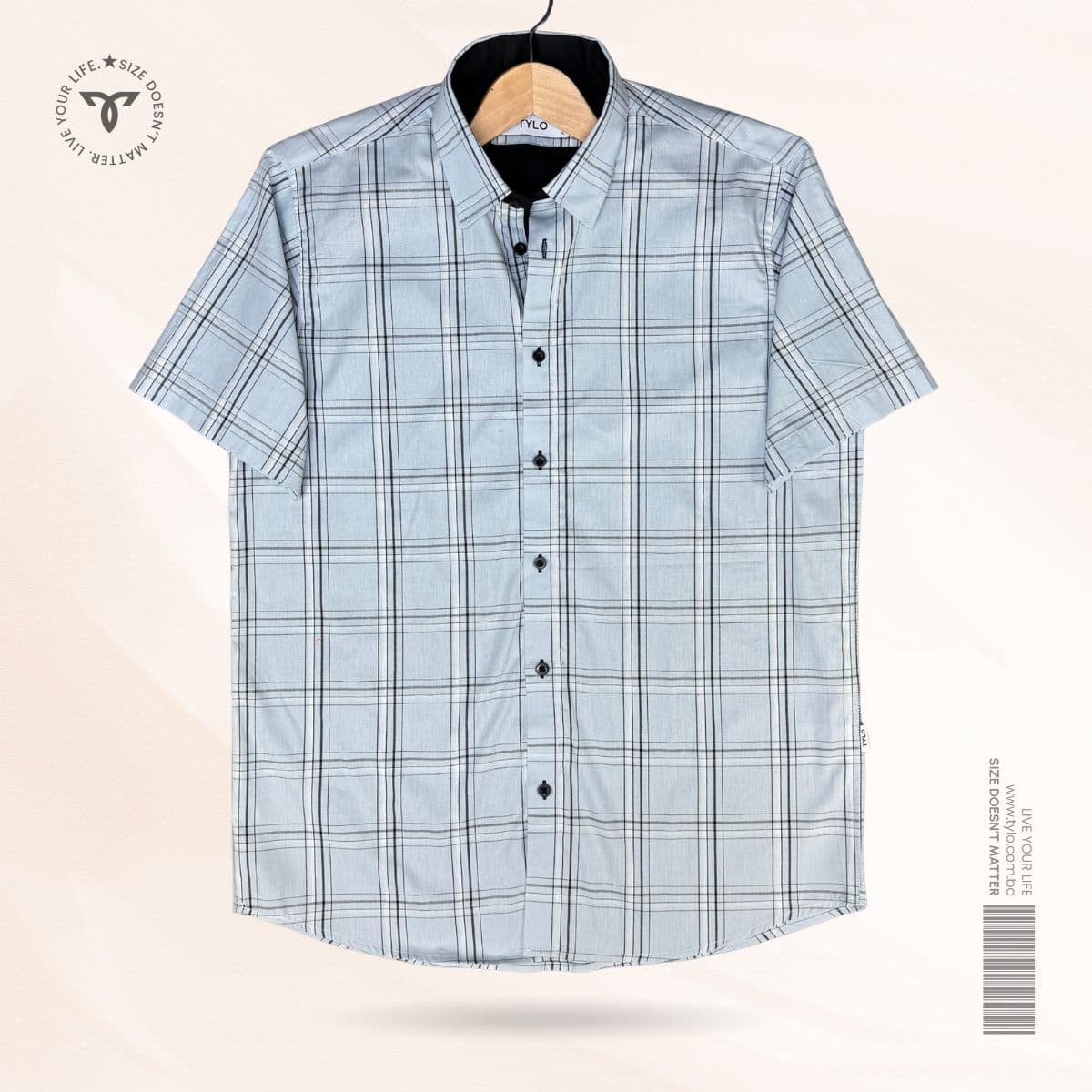 Azure Glass Half Sleeve Shirt