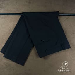 Premium Jet Black Formal Pant  view 0