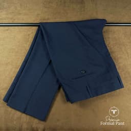Premium Navy Blue Formal Pant  view 0