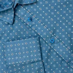 Teal Print Shirt view 2