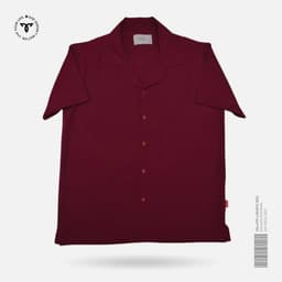 Wine Burgundy Cuban Shirt view 0