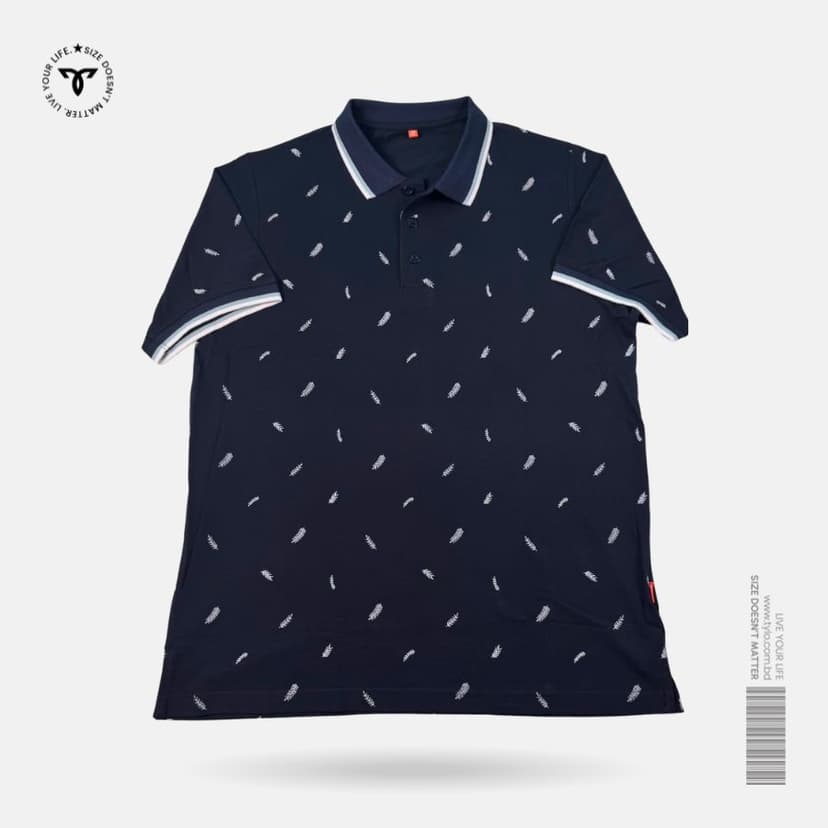 Midnight Fern Polo T-shirt