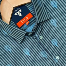 Slate Palm Stripe Premium Shirt view 1