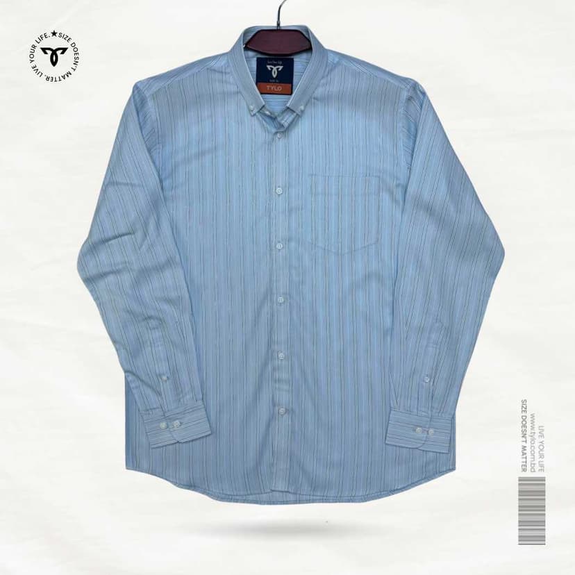 Sky Blue Executive Stripe Premium Shirt