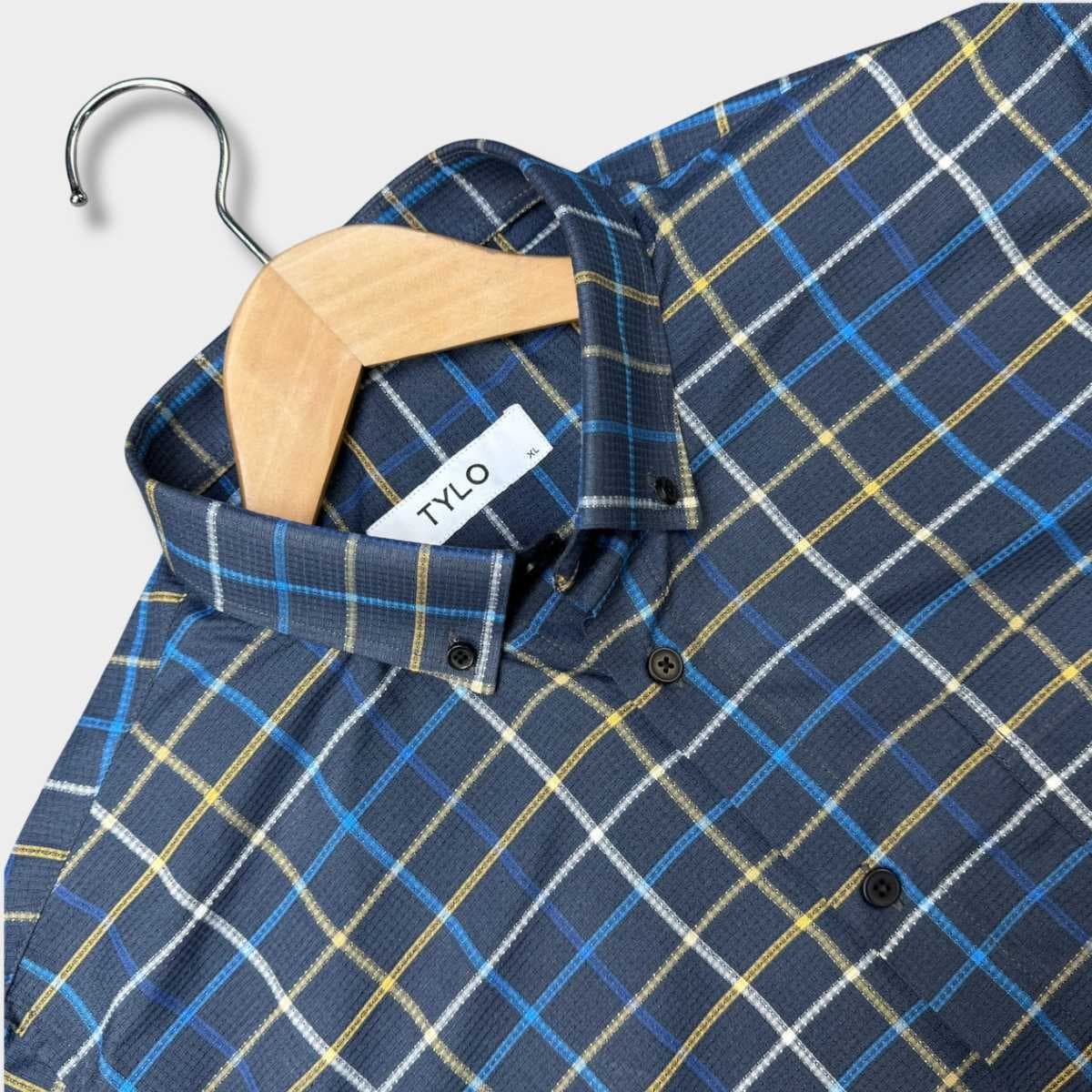 TYLO Navy Grid Premium Shirt alternate