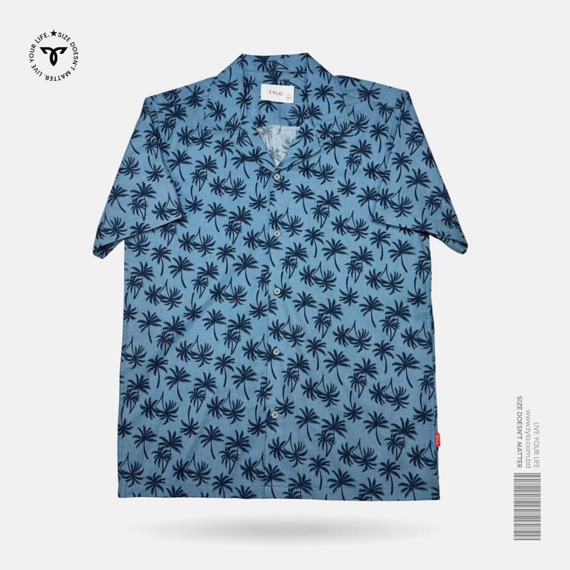 Sky Palm Cuban Shirt