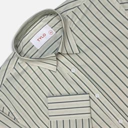 Cream Stripe Shirt view 1