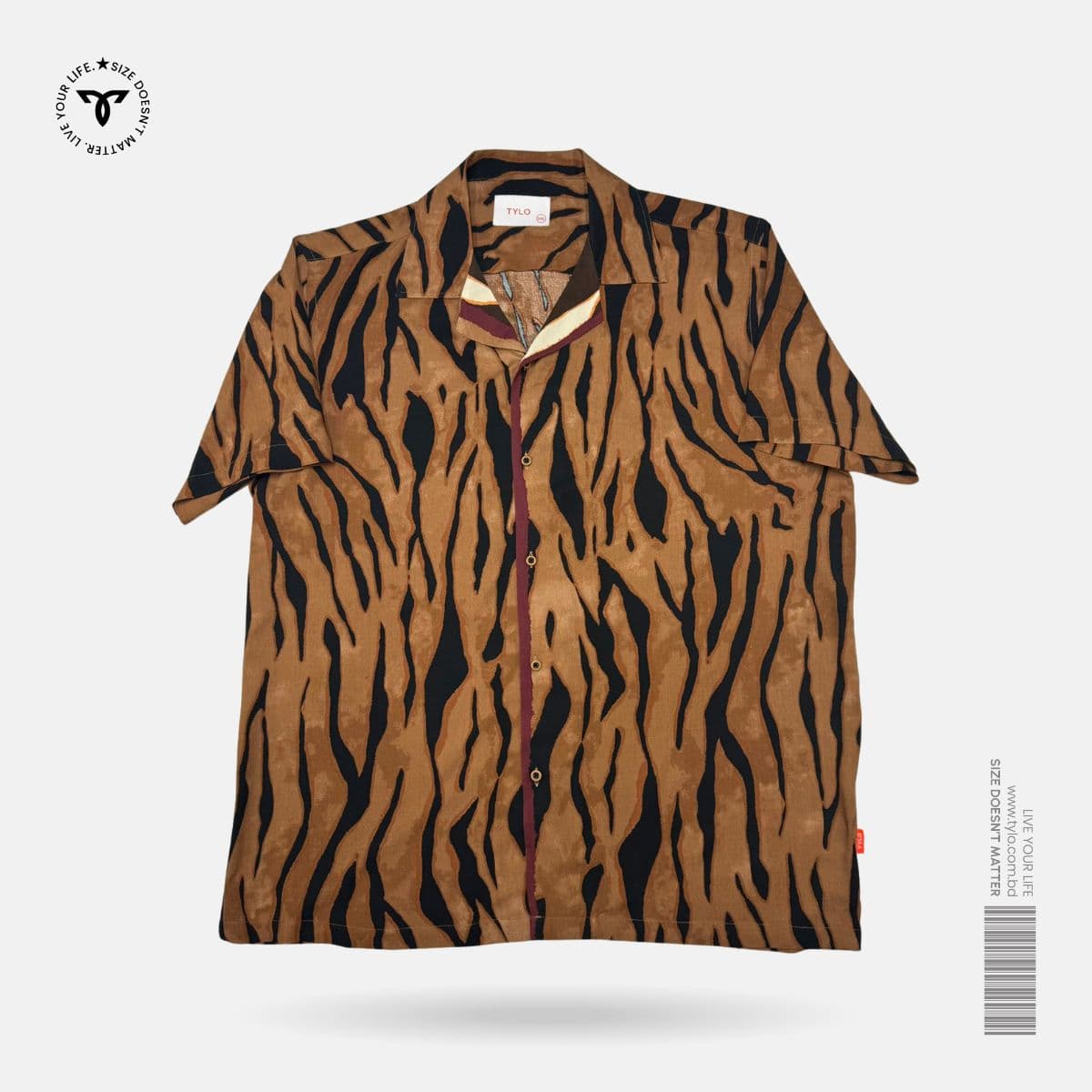Tiger Brown Cuban Shirt