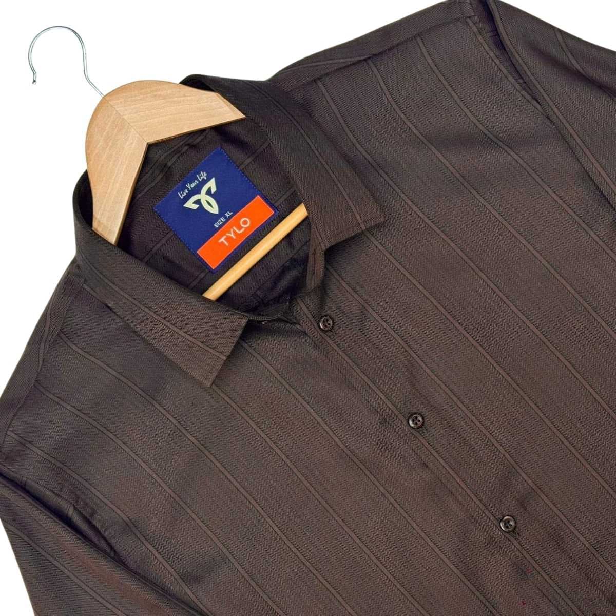 Espresso Shadow Stripe Premium Shirt alternate