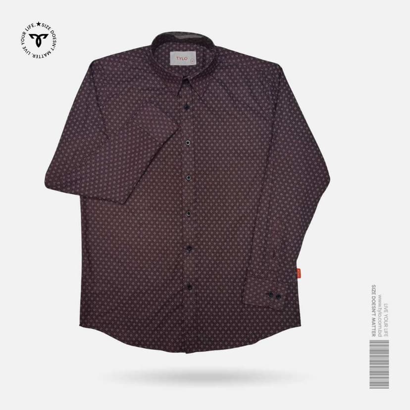 Maroon Dot Shirt
