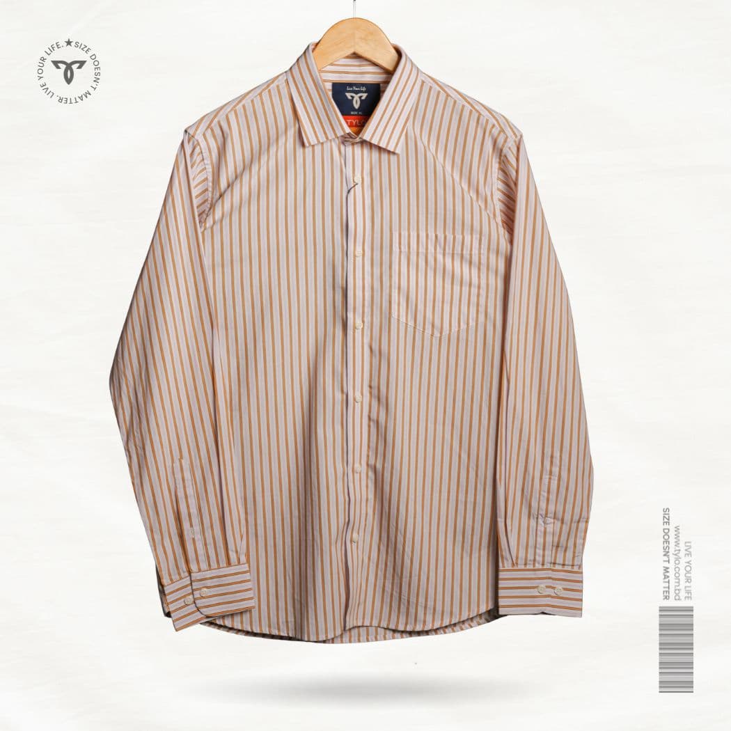 TYLO Premium Cream Gold Stripe Shirt