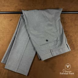 Premium Formal Pant (Ash Grey) view 0