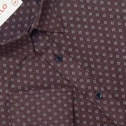 Maroon Dot Shirt view 1