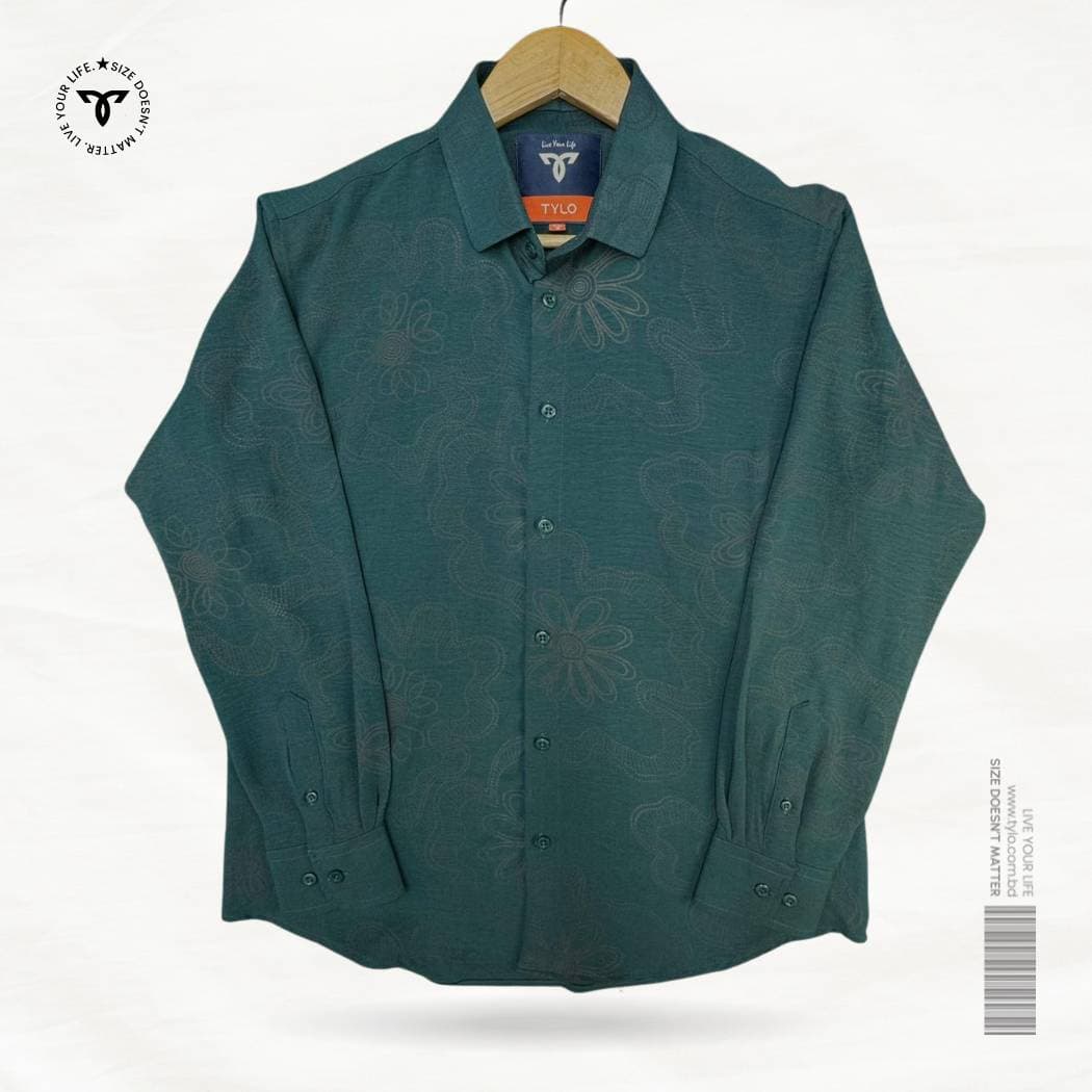 Teal Floral Premium Shirt