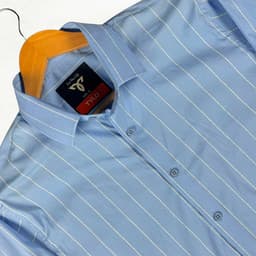 Sky Blue Thin Stripe Shirt view 1