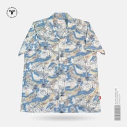 Blue Palm Sunset Cuban Shirt view 0