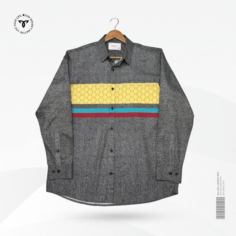 Dravit Grey Patterned STYLE SHIRT