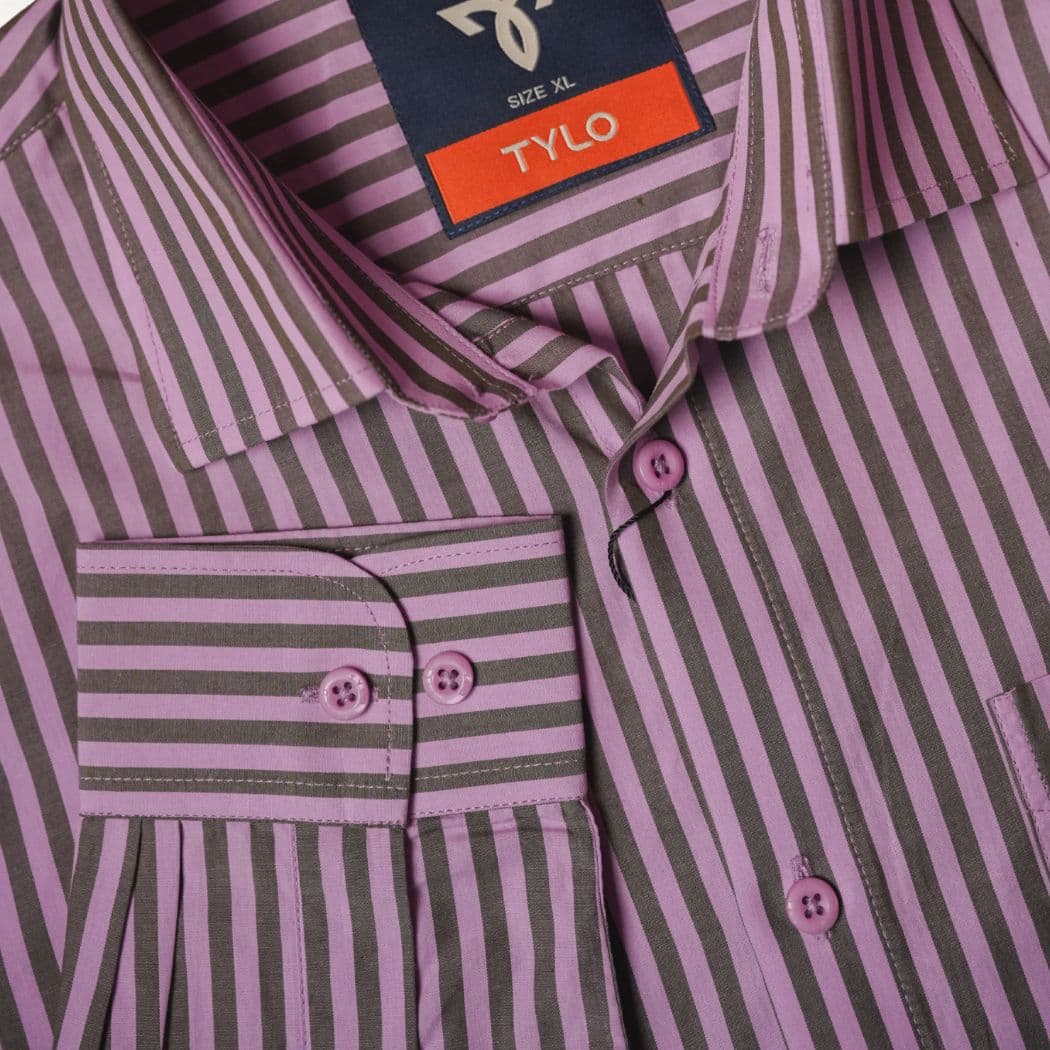 TYLO Premium Dusty Mauve Stripe Shirt alternate