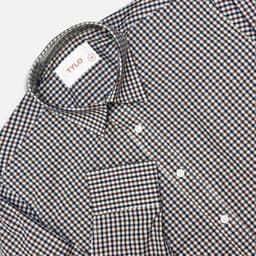 Brown Check Shirt view 1