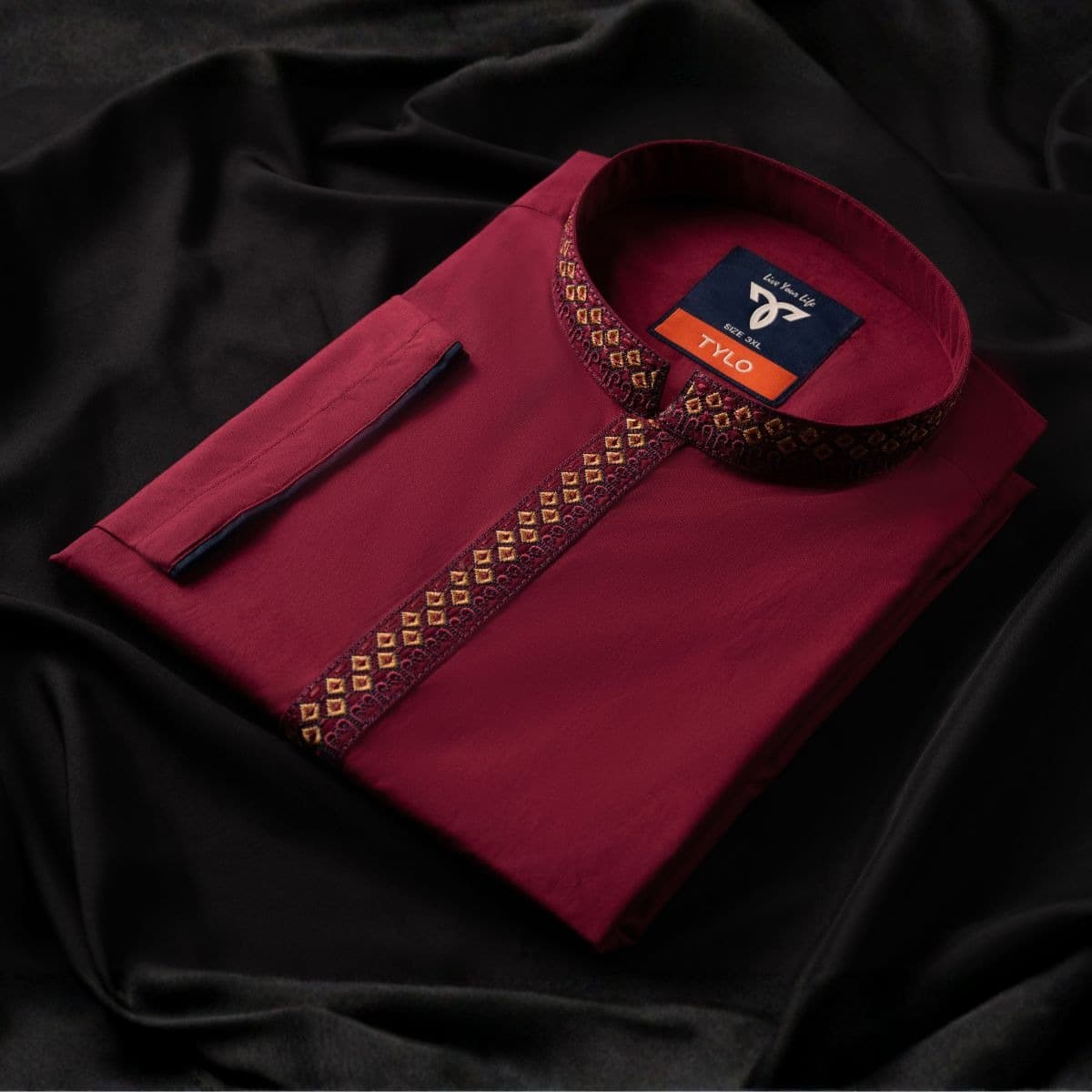 TYLO Dark Maroon Premium Panjabi