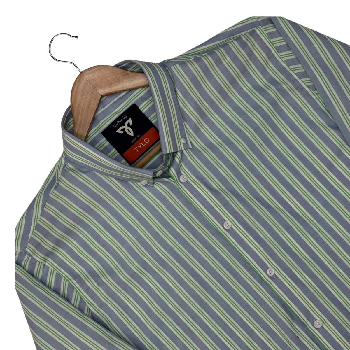 Mint Linear Stripe Premium Shirt alternate
