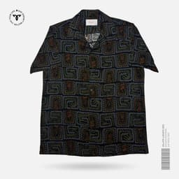 Tribal Olive Cuban Shirt view 0