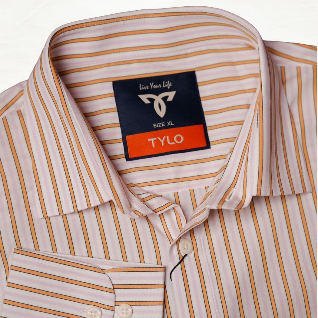 TYLO Premium Cream Gold Stripe Shirt alternate
