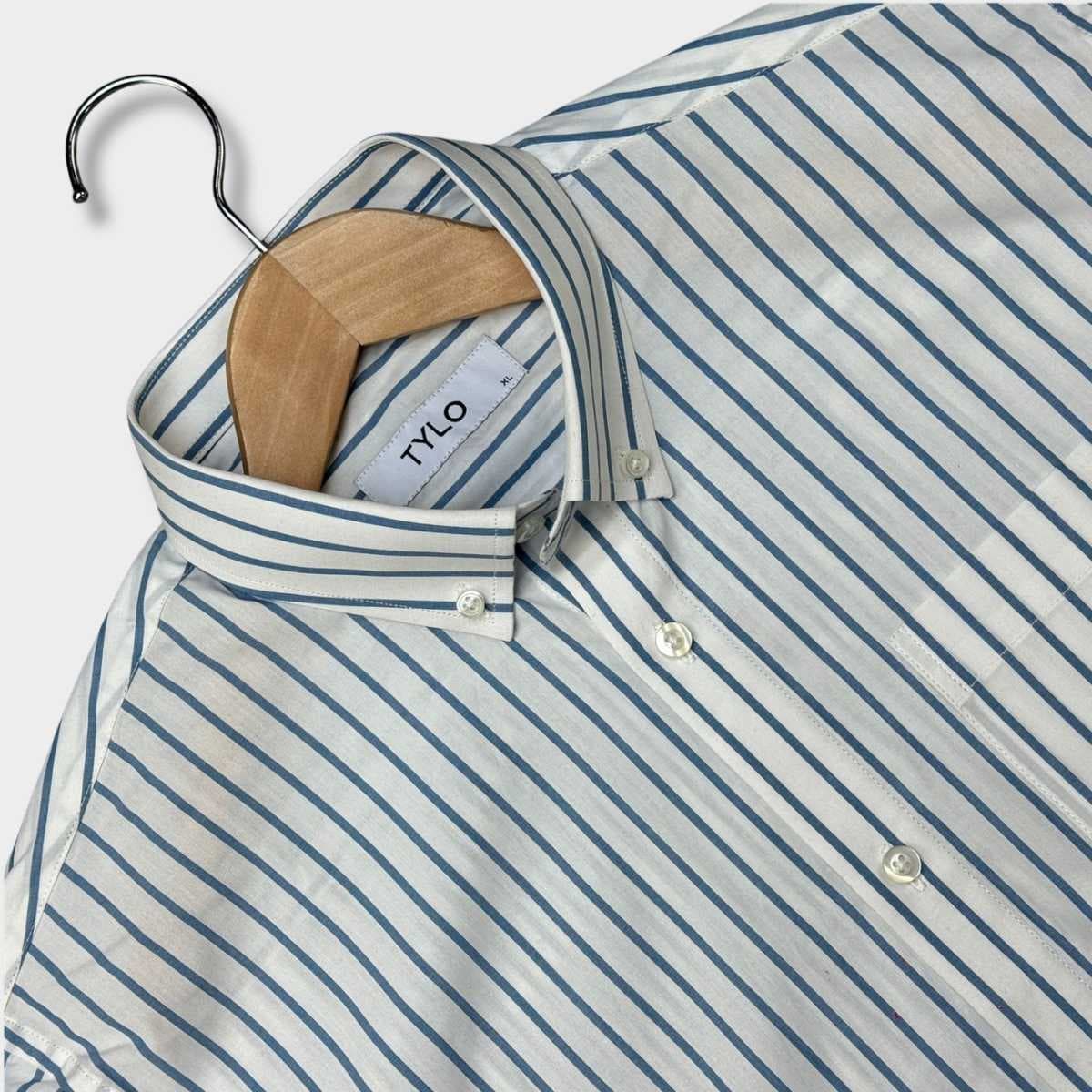 TYLO Blue Stripe Premium Shirt showcase 3