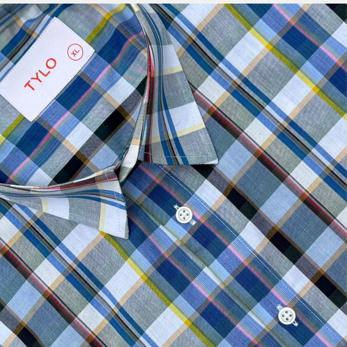 TYLO Half Sleeve Shirt – Blue & Multi-Check alternate