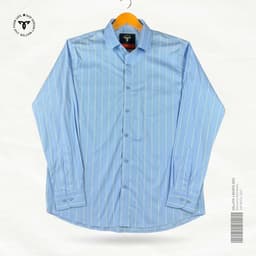 Sky Blue Thin Stripe Shirt view 0