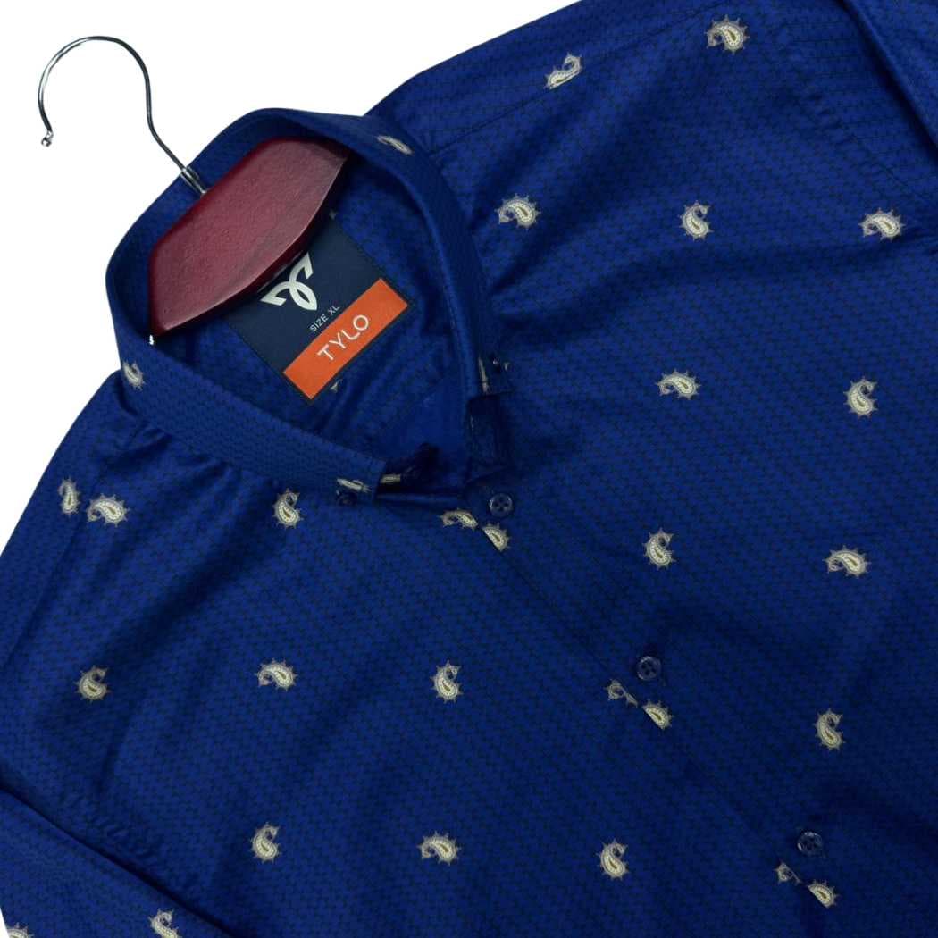 Royal Blue Paisley Premium Shirt alternate
