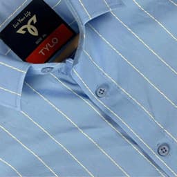 Sky Blue Thin Stripe Shirt view 2