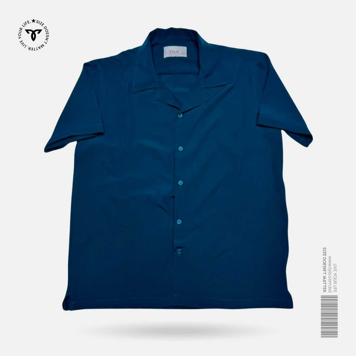 Ocean Teal Cuban Shirt
