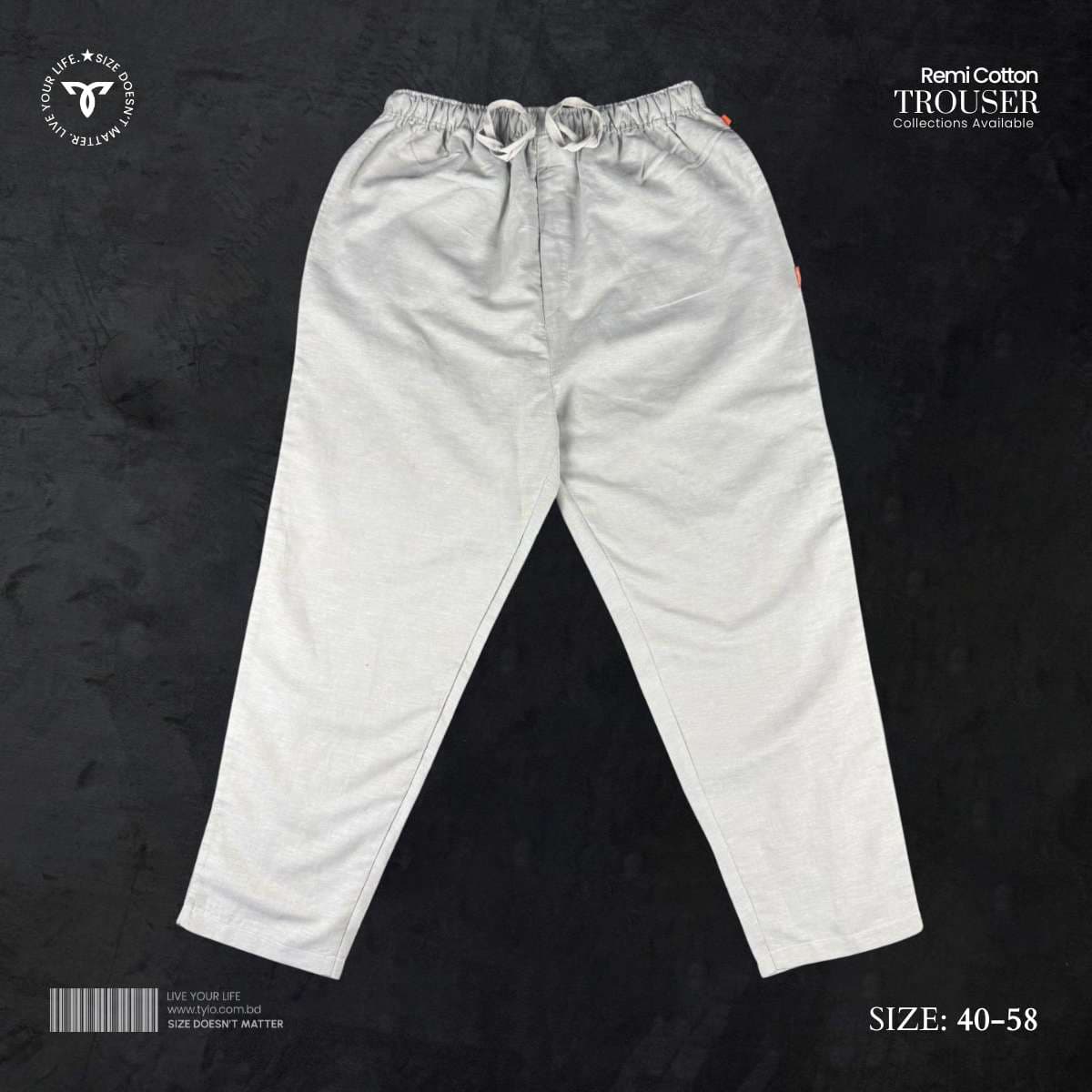 Remi Cotton Relaxed Trouser – Off-White