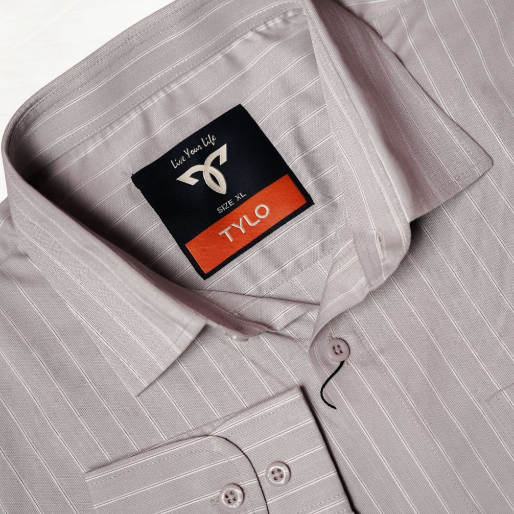 TYLO Premium Ash Grey Pinstripe Shirt alternate