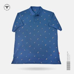 Steel Blue Fern Polo T-shirt view 0