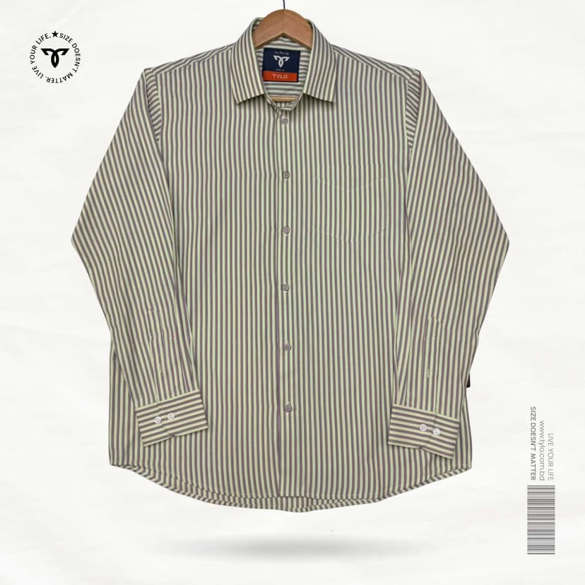 Sage Plum Stripe Premium Shirt