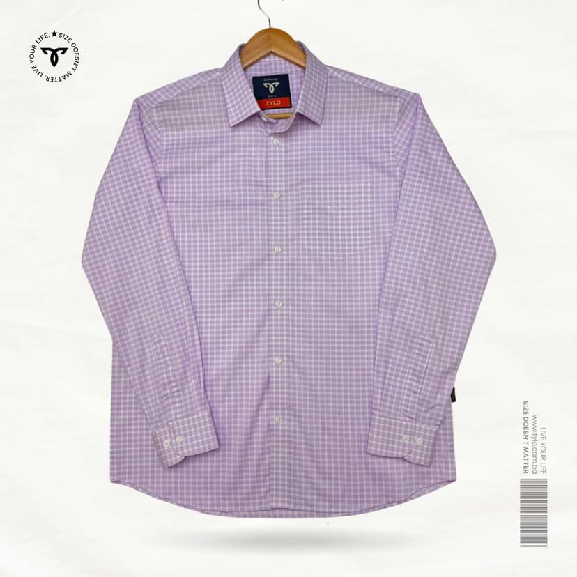 Lavender Heritage Check Premium Shirt