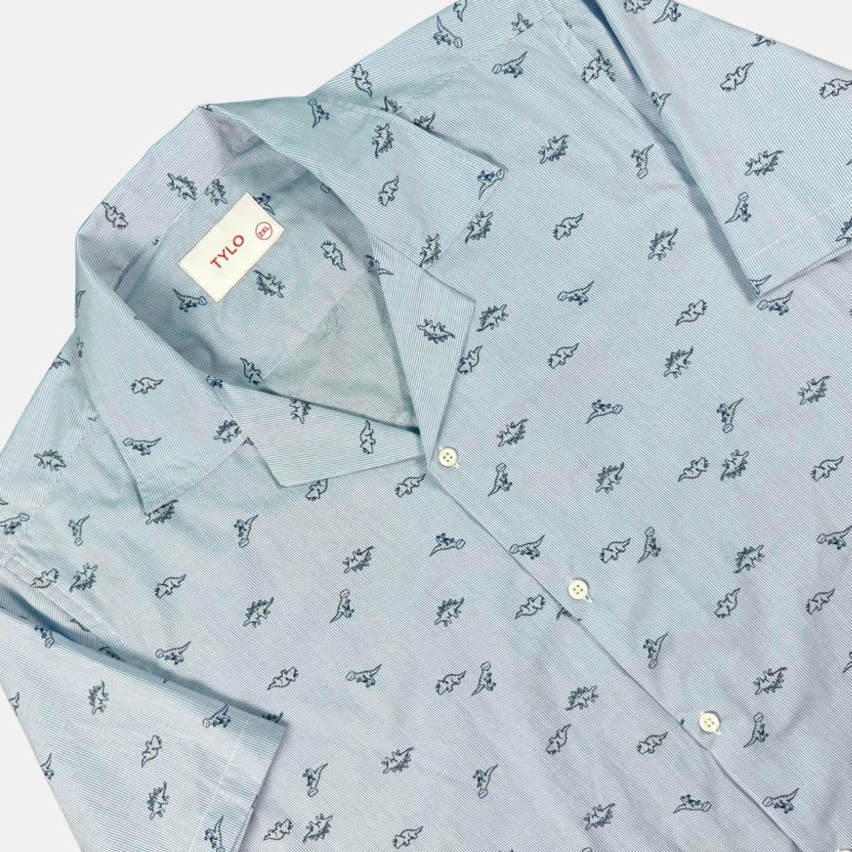 Sky Mini Leaf Cuban Shirt alternate