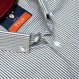 Monochrome Micro-Stripe Premium Shirt view 2